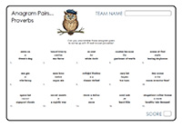 Anagram Pairs - Proverbs