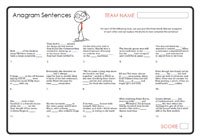 Anagram Sentences