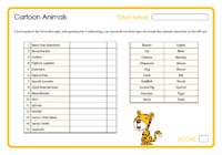 Cartoon Animals