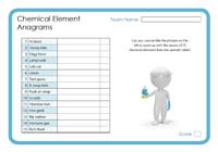 Chemical Element Anagrams