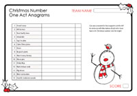 Christmas Number One Act Anagrams