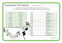 Composers` First Names