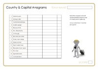 Country and Capital Anagrams