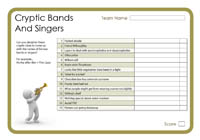 Cryptic Bands And Singers 4