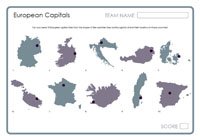 European Capitals on Maps