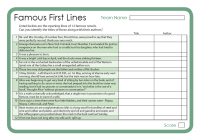 Famous First Lines 3