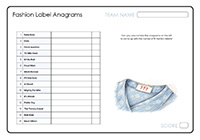 Fashion Label Anagrams