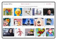 Fictional Characters on Stamps