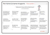 First Name Surname Anagrams 