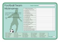 nicknames football team
