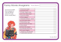 Funny Movie Anagrams