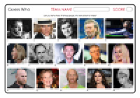 Guess Who - Wales Guess Who - Wales