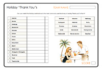 Holiday "Thank You"s