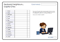 Keyboard Neighbours - Capital Cities Keyboard Neighbours - Capital Cities