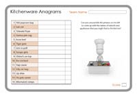 Kitchenware Anagrams