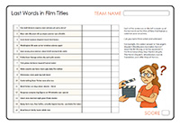 Last Words in Film Titles Last Words in Film Titles