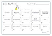 Lyrics - Boys Names