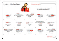 Lyrics - Missing Days