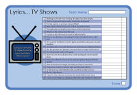 Lyrics - TV Shows