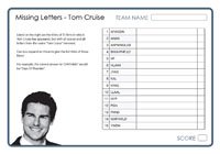 Missing Letters - Tom Cruise