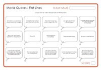 Movie Quotes - First Lines