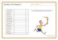 Olympic City Anagrams