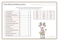 One Word Christmas Lyrics