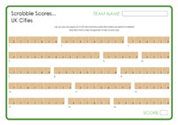 Scrabble Scores - UK Cities