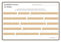 Scrabble Scores - US States