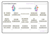 Scrambled Singers Scrambled Singers
