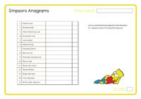 Simpsons Anagrams