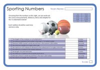 Sporting Numbers 2