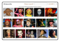 Waxworks of Fictional Characters