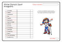 Winter Olympic Sport Anagrams