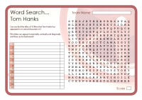 Word Search - Tom Hanks